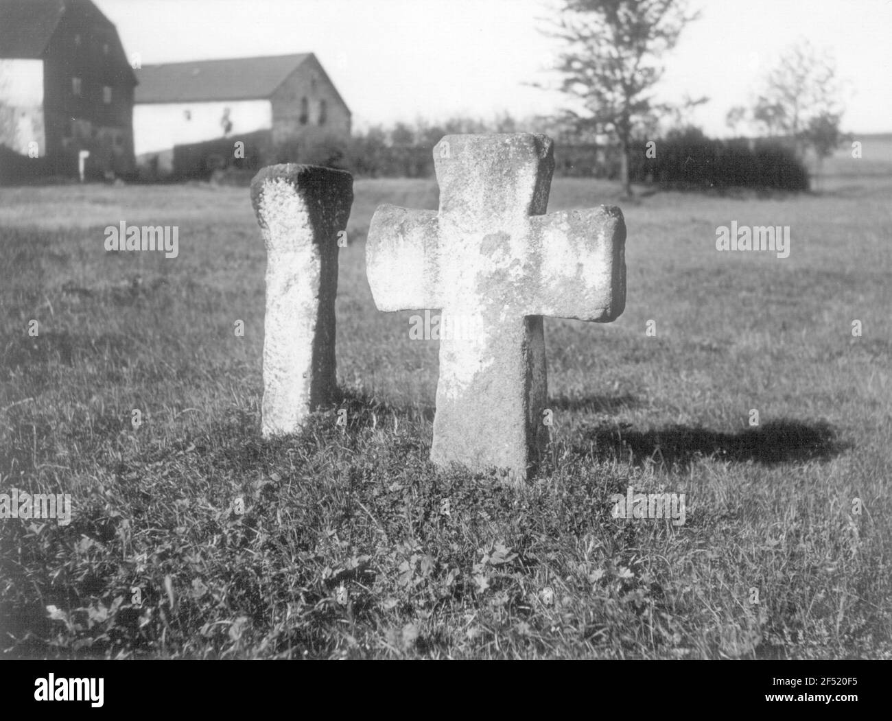 Kelchstein and stone cross Stock Photo Alamy