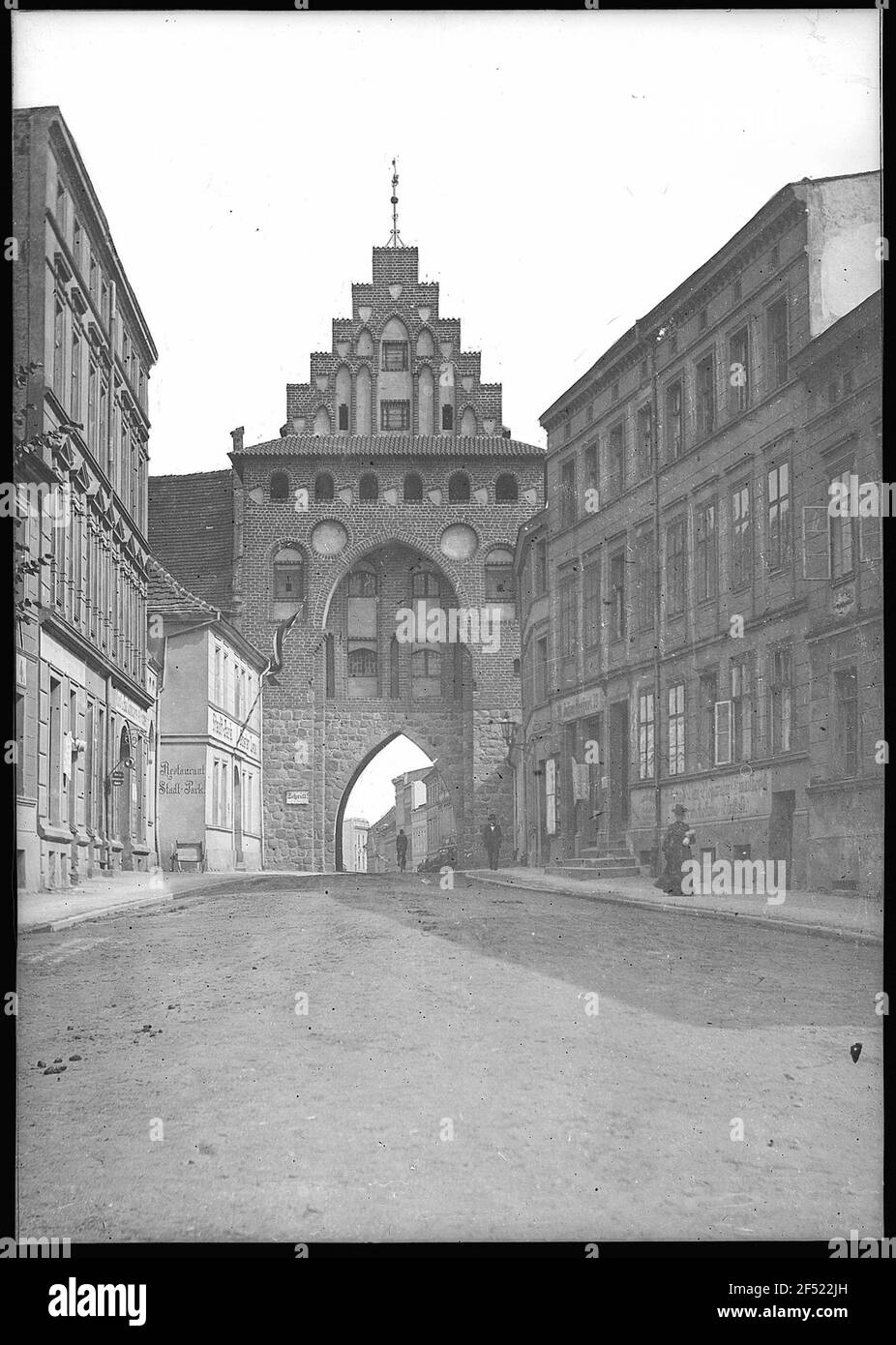 Old town gate fortified Black and White Stock Photos & Images - Alamy
