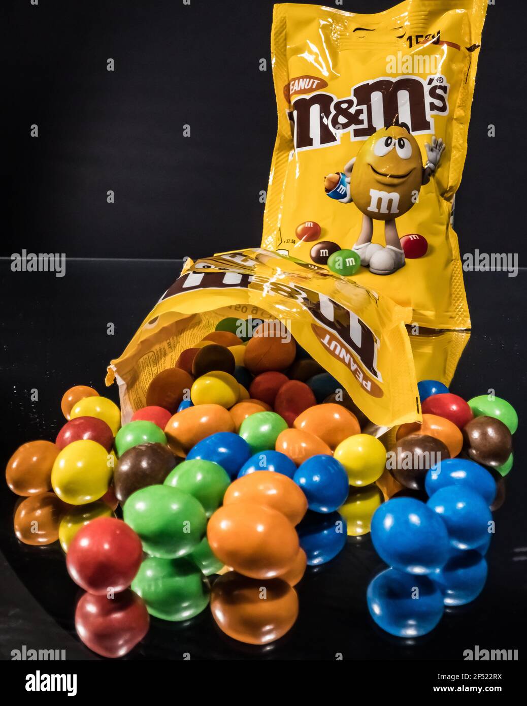 Peanut ms candy bag candies hi-res stock photography and images - Alamy