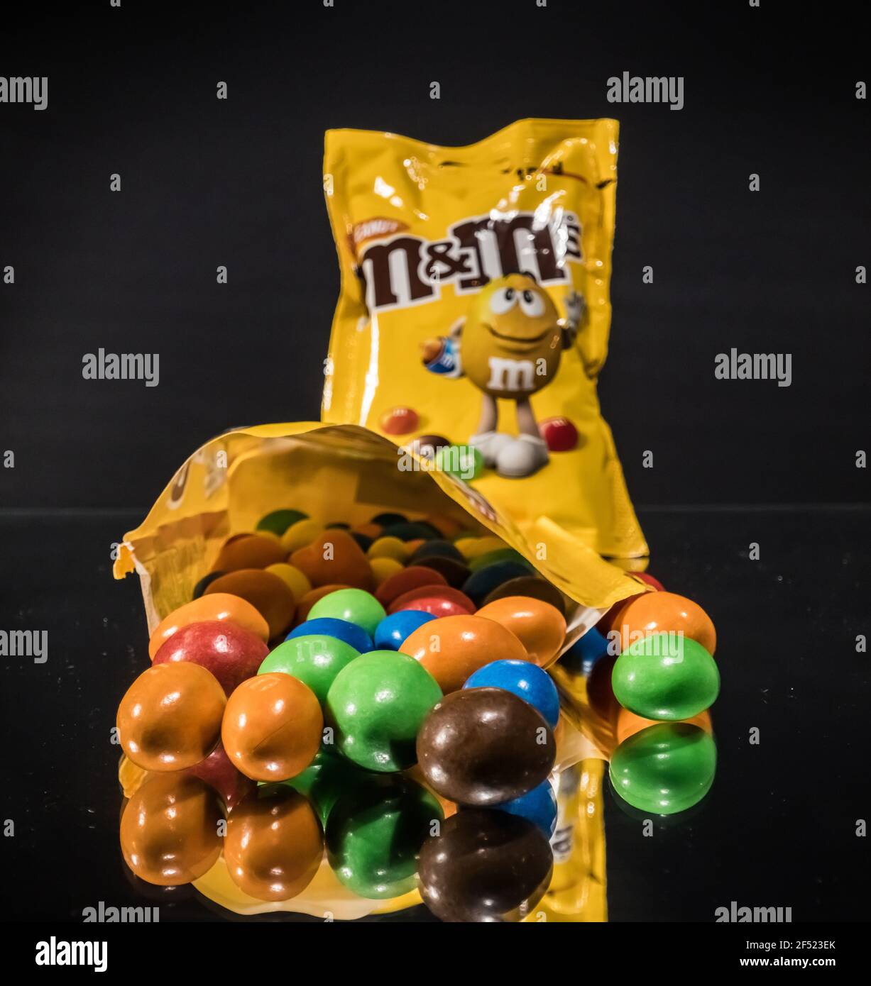 A packet of Peanut M&M's sweets Stock Photo - Alamy