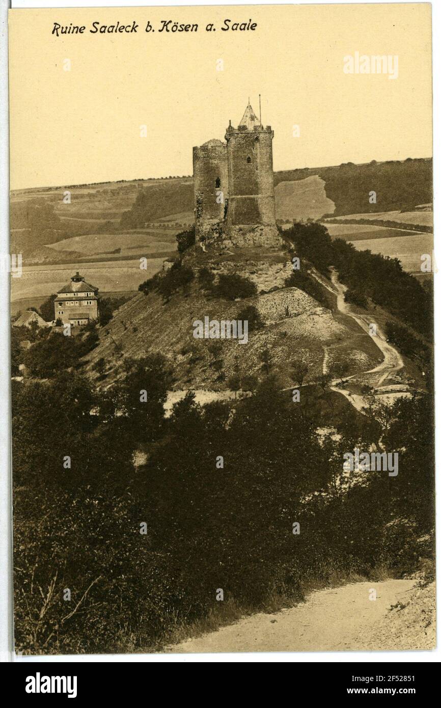 Castle ruins Saaleck. Castle ruins Stock Photo