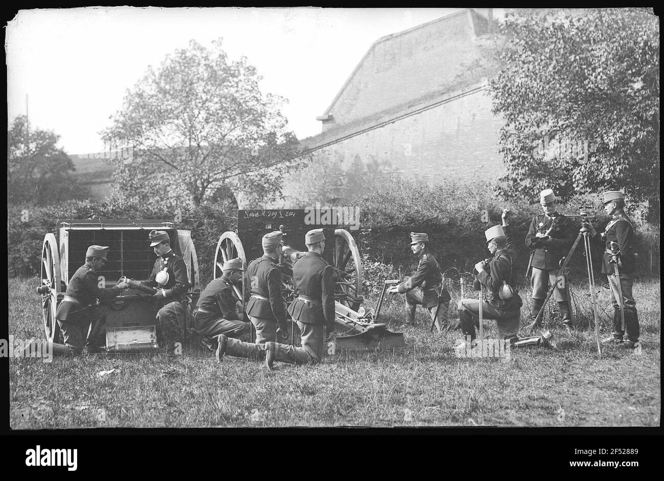 Field artillery firing the gun with the first shot Stock Photo Alamy