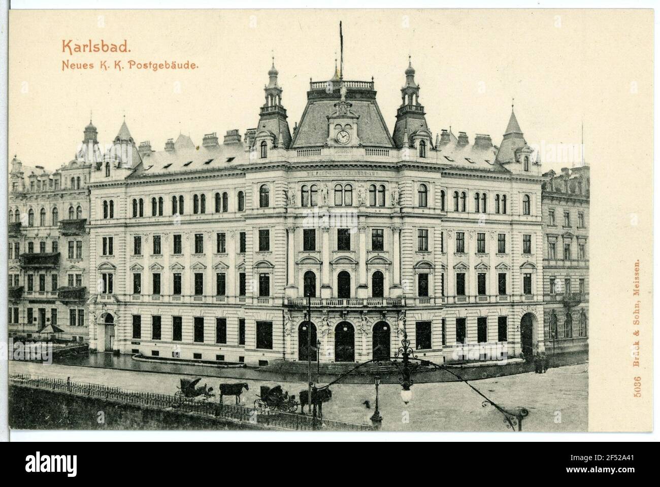 New K. K. Post building Carlsbad. New K. K. Post Building (1900-1903 ...