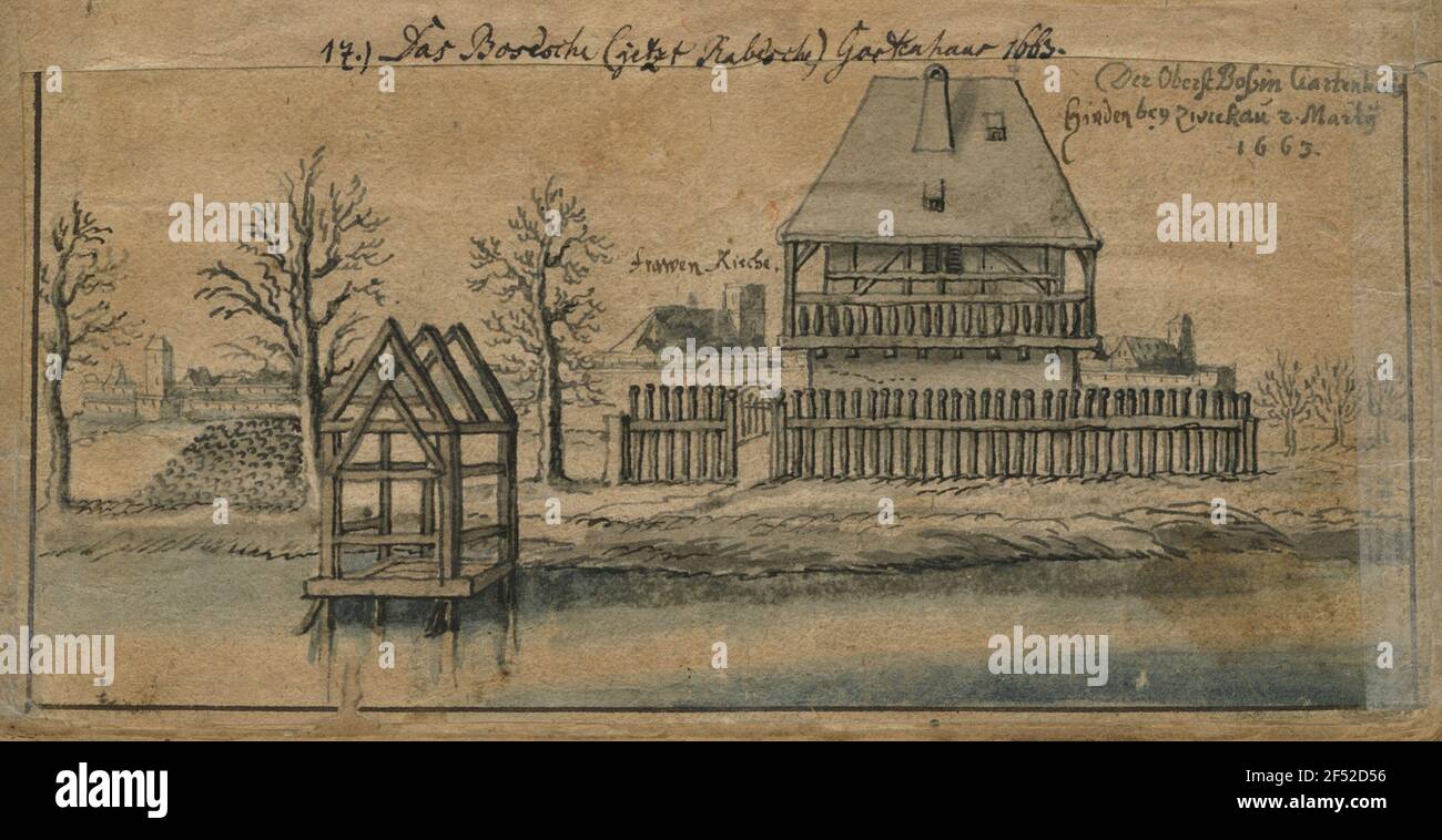 The Bose's garden house 1663, Figure 17 Stock Photo