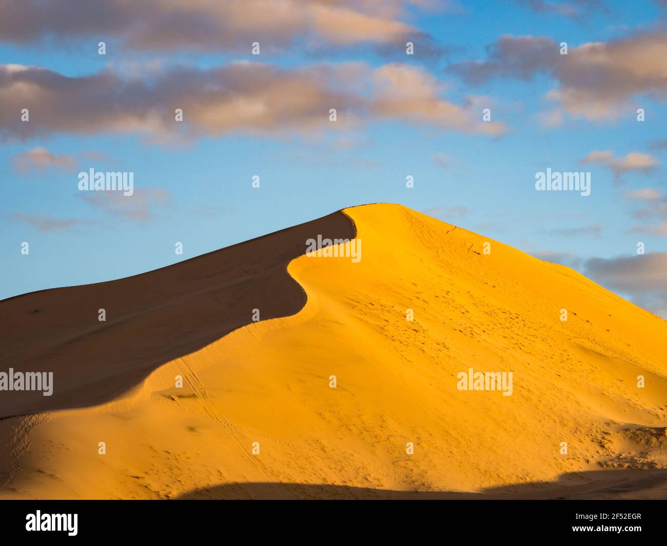 Sunrise At The Beautiful Kelso Dunes In Mojave National Preserve