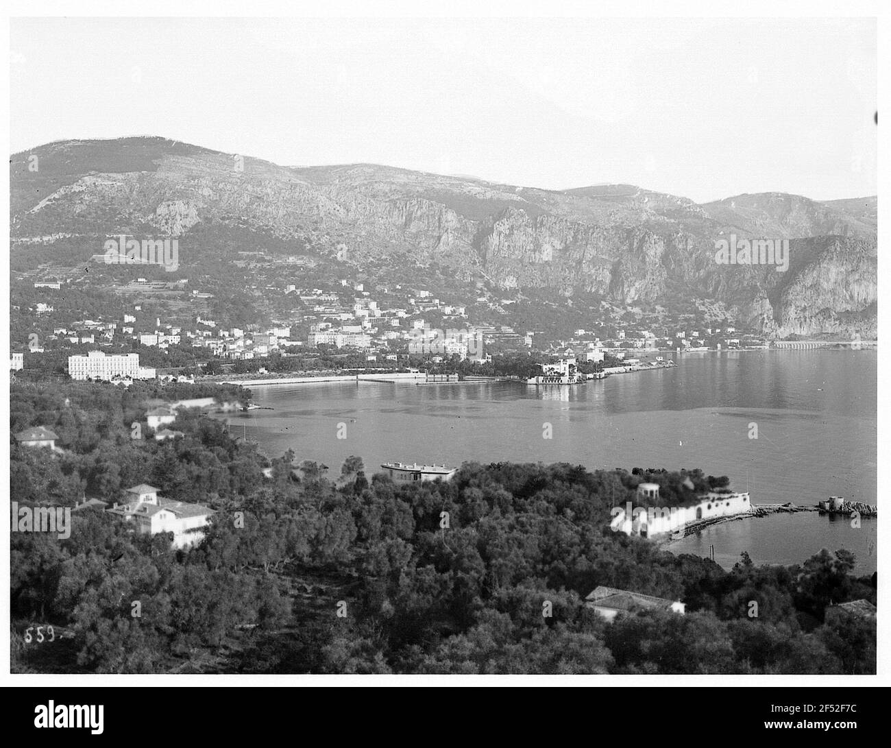 Villefranche / France: View over the bay Stock Photo