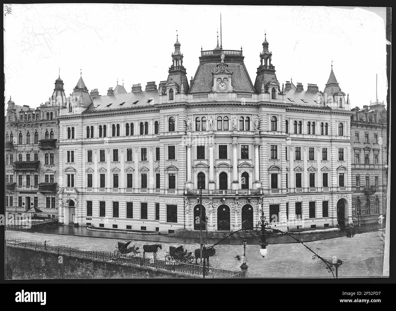 Carlsbad. New K. K. Post Building (1900-1903; Friedrich Setz Stock ...