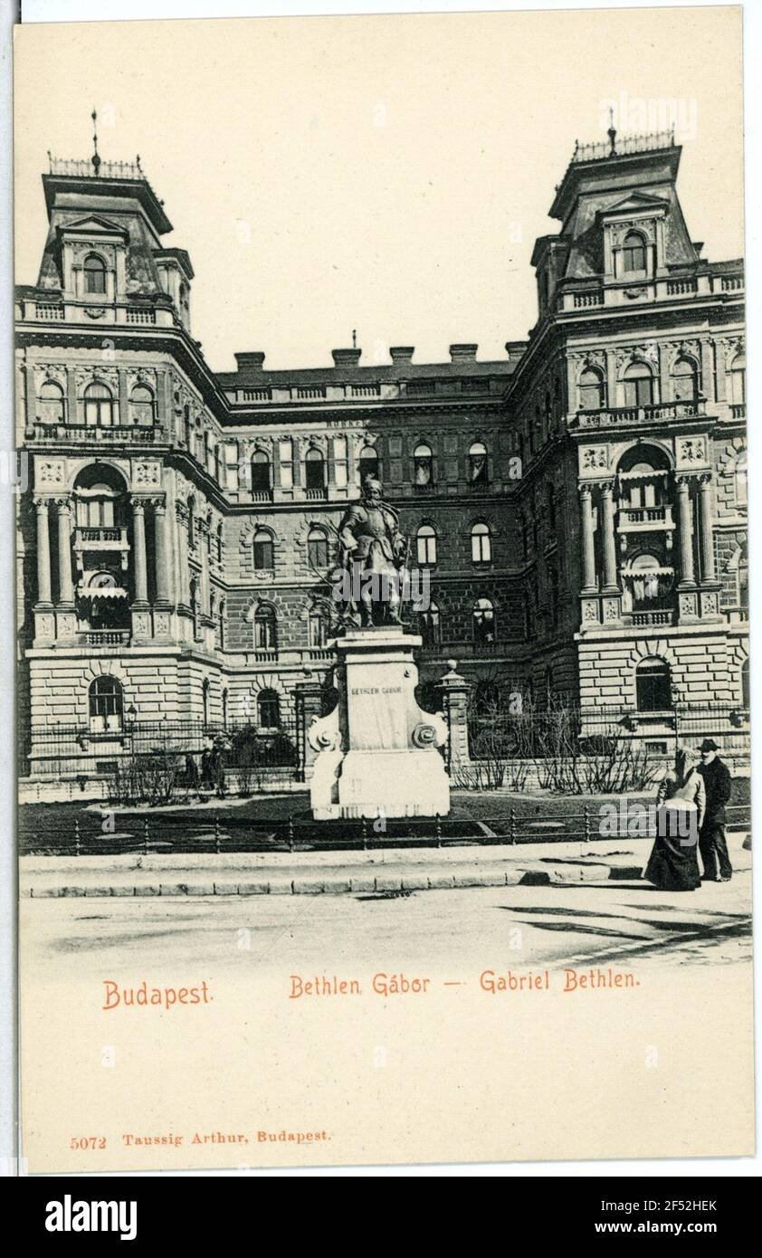 Bethlen Gabor - Gabriel Bethlen Budapest. Denkmal Gábor Bethlen (1902) Stock Photo