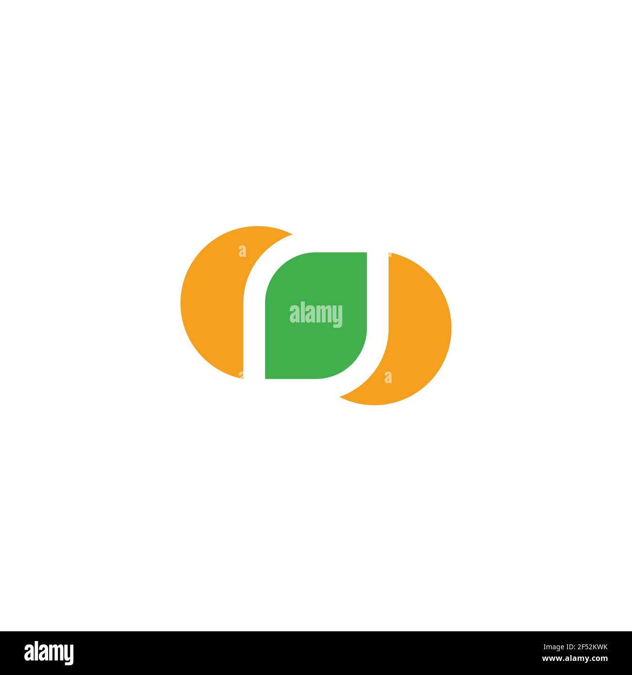 leaf sun simple geometric nature symbol vector Stock Vector