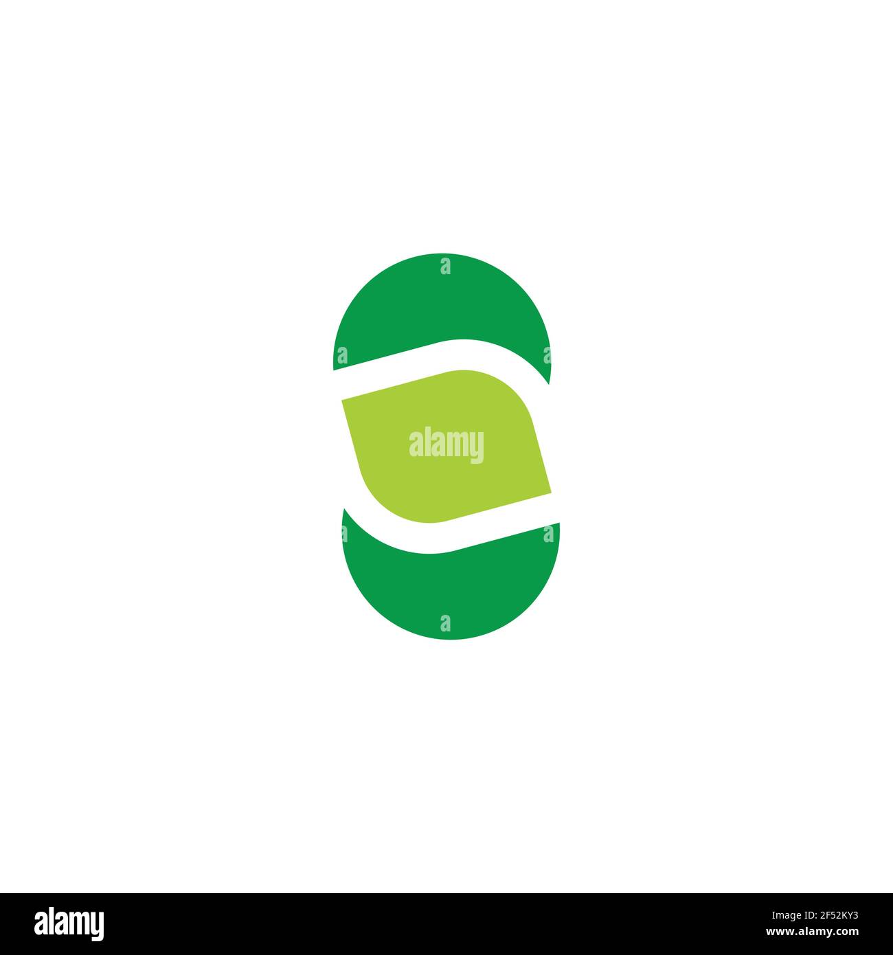 leaf abstract arrow circle recycle symbol logo vector Stock Vector