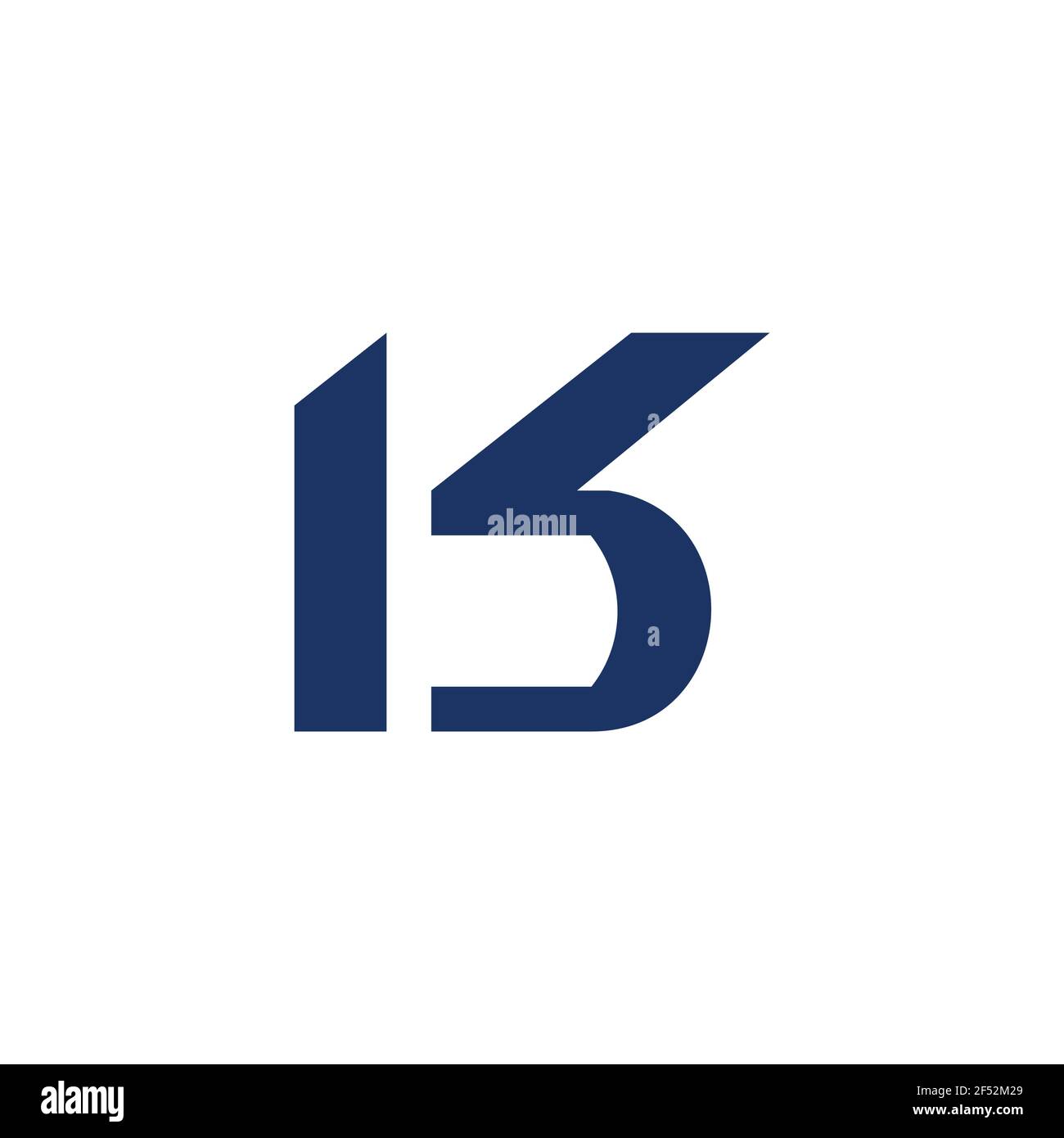 letter kb simple geometric motion design logo vector Stock Vector