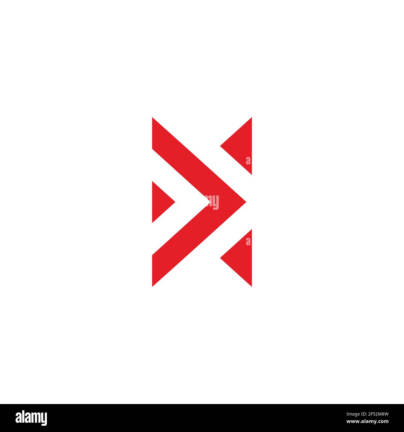 arrow right abstract geometric triangle line logo vector Stock Vector ...