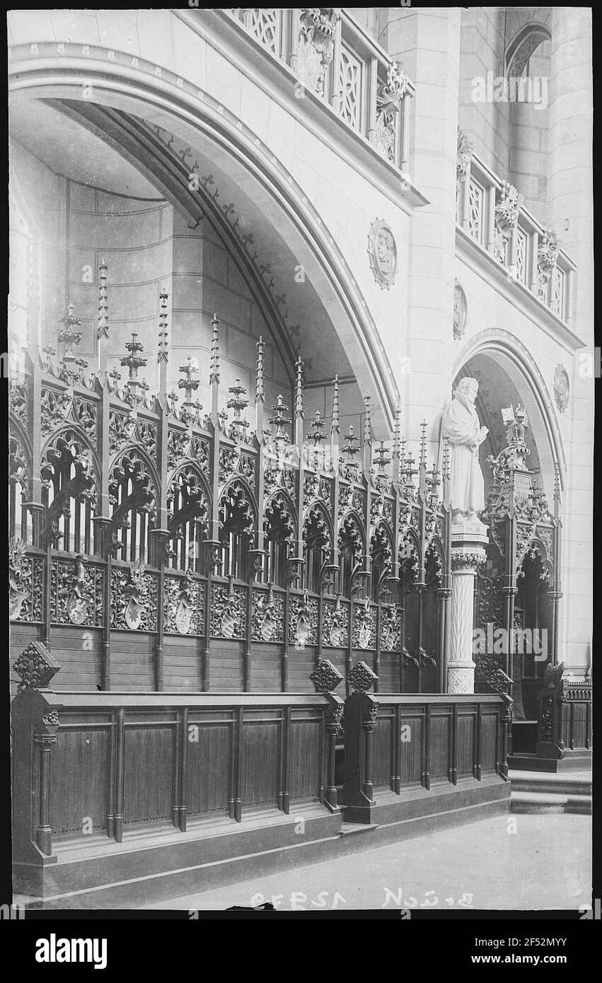 Pews in protestant church Black and White Stock Photos & Images - Alamy