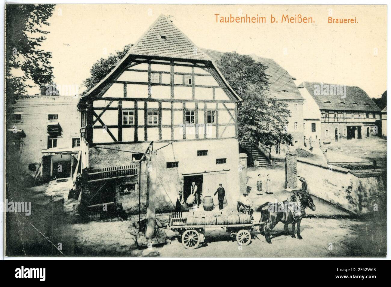 Brauerei Taubenheim. brewery Stock Photo