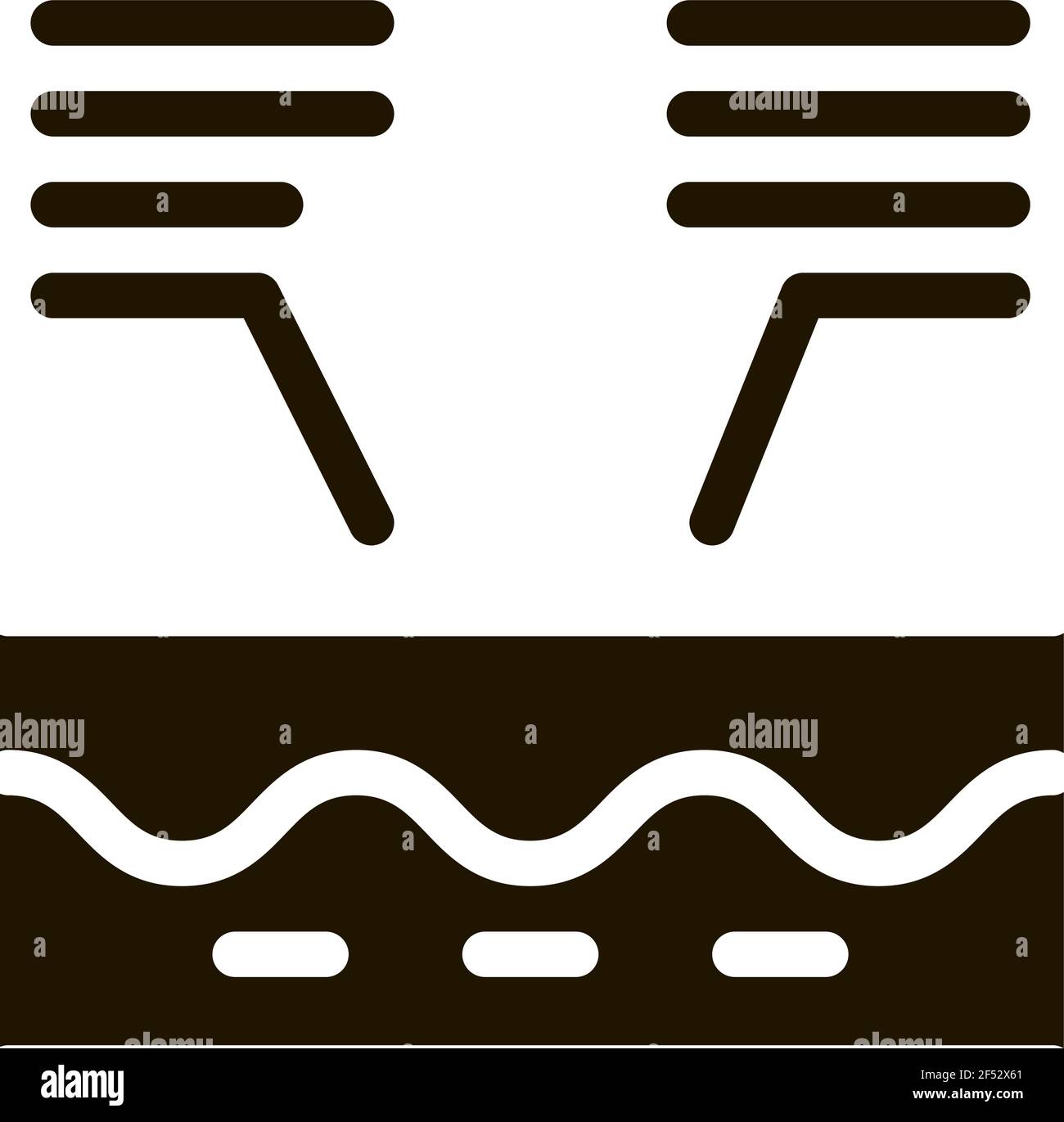 skin structure icon Vector Glyph Illustration Stock Vector Image & Art ...