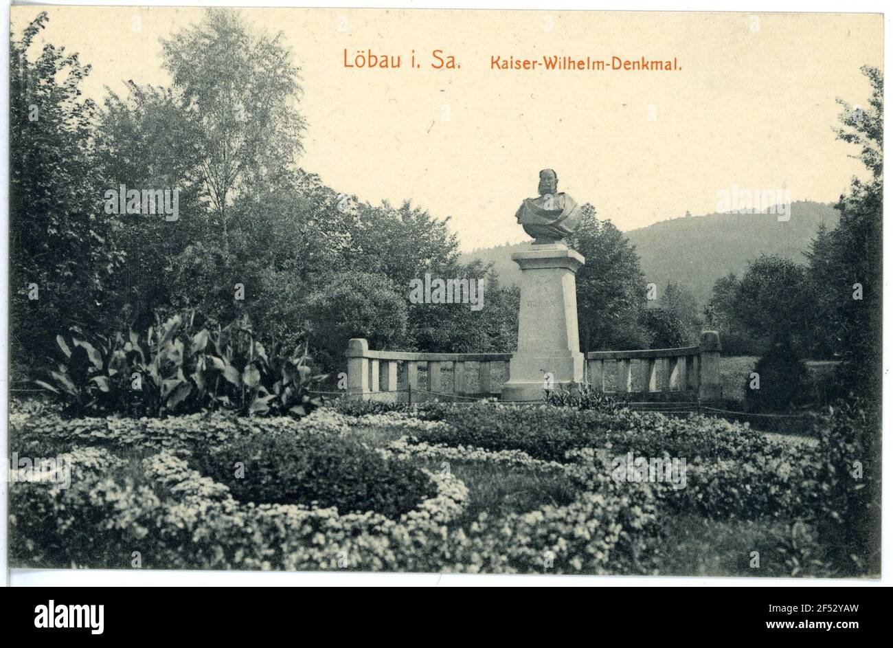 Kaiser Wilhelm Monument Löbau. Kaiser Wilhelm Monument Stock Photo