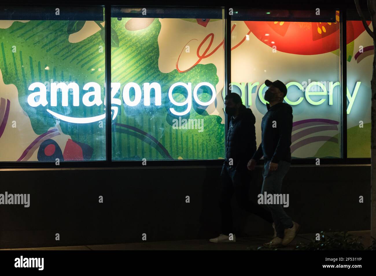 Seattle, USA. 23rd Mar, 2021. The original Amazon go grocery cashier ...