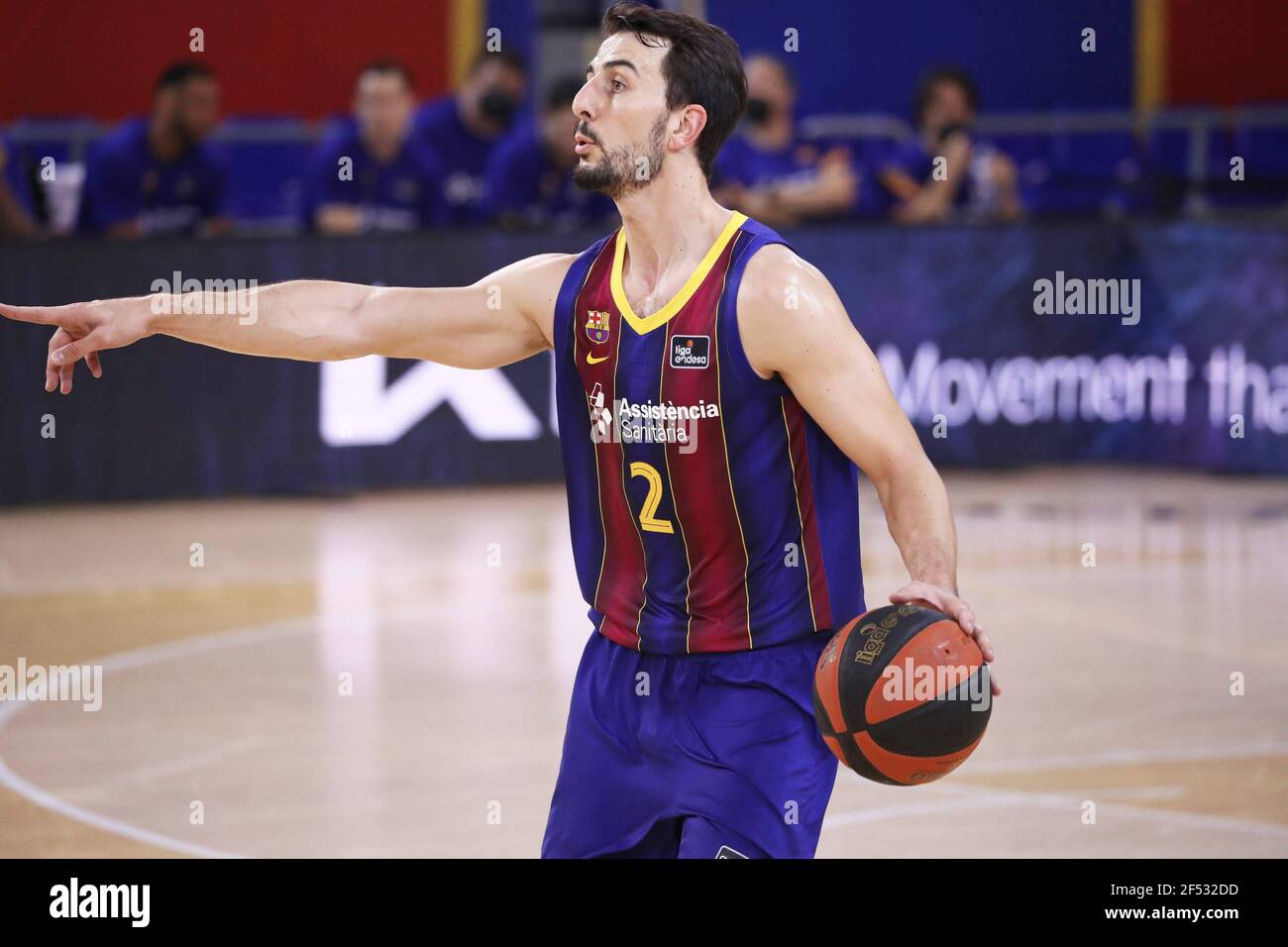 Barcelona, Spain. 23rd Mar, 2021. March 23, 2021, Barcelona, Catalonia, Spain: Leo Westermann during the match betweeen FC Barcelona and Estudiantes, corresponding to the week 20 of the Liga Endesa, played at the Palau Blaugrana. Photo: JGS/Cordon Press Credit: CORDON PRESS/Alamy Live News Stock Photo