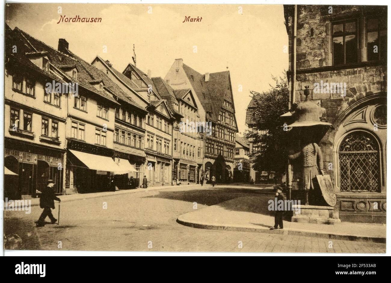 market Nordhausen. market Stock Photo