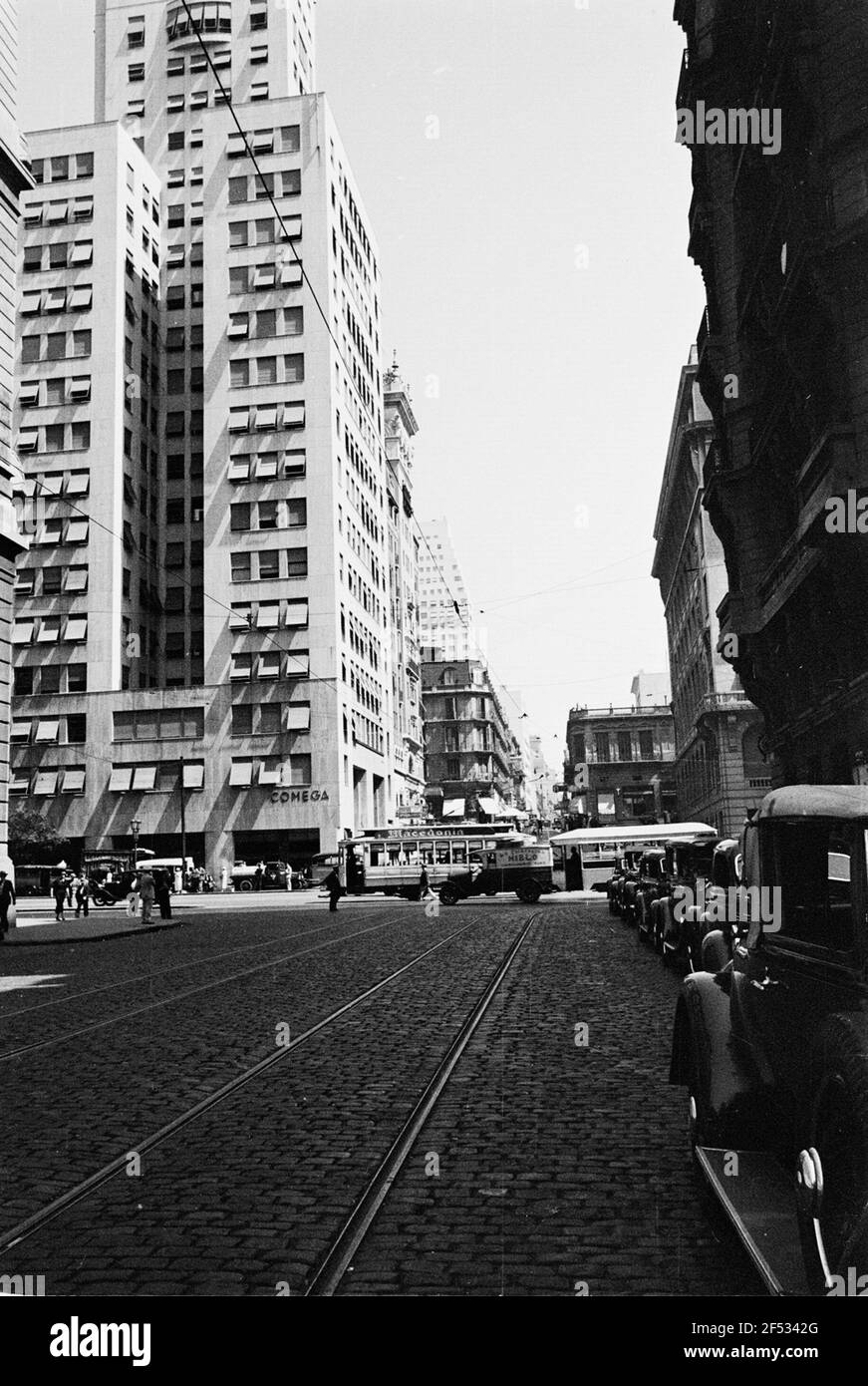 Travel photos Argentina. Cityscape Buenos Aires. Road with skyscrapers Stock Photo