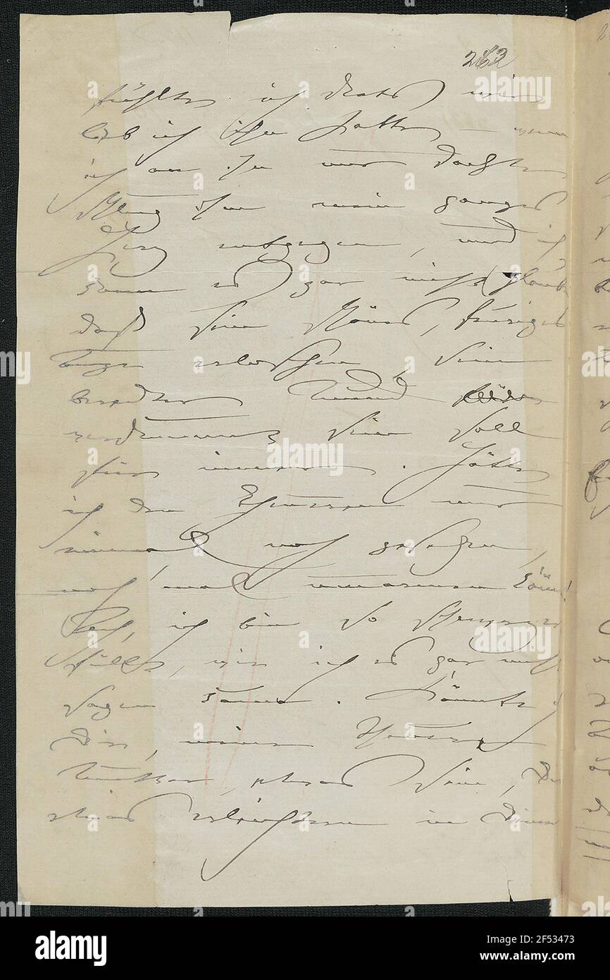 Letter from Clara Schumann to Mariane Bargiel Stock Photo Alamy