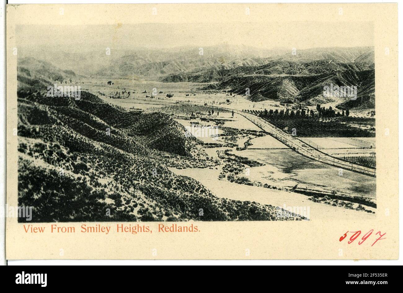 View From Smiley, Heights Redlands. View From Smiley, Heights, Redlands