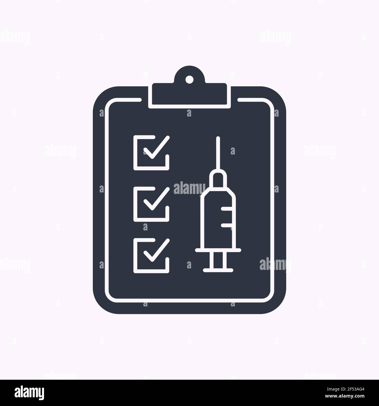 Program vaccination glyph icon. Vector illustration isolated on white. Stock Vector