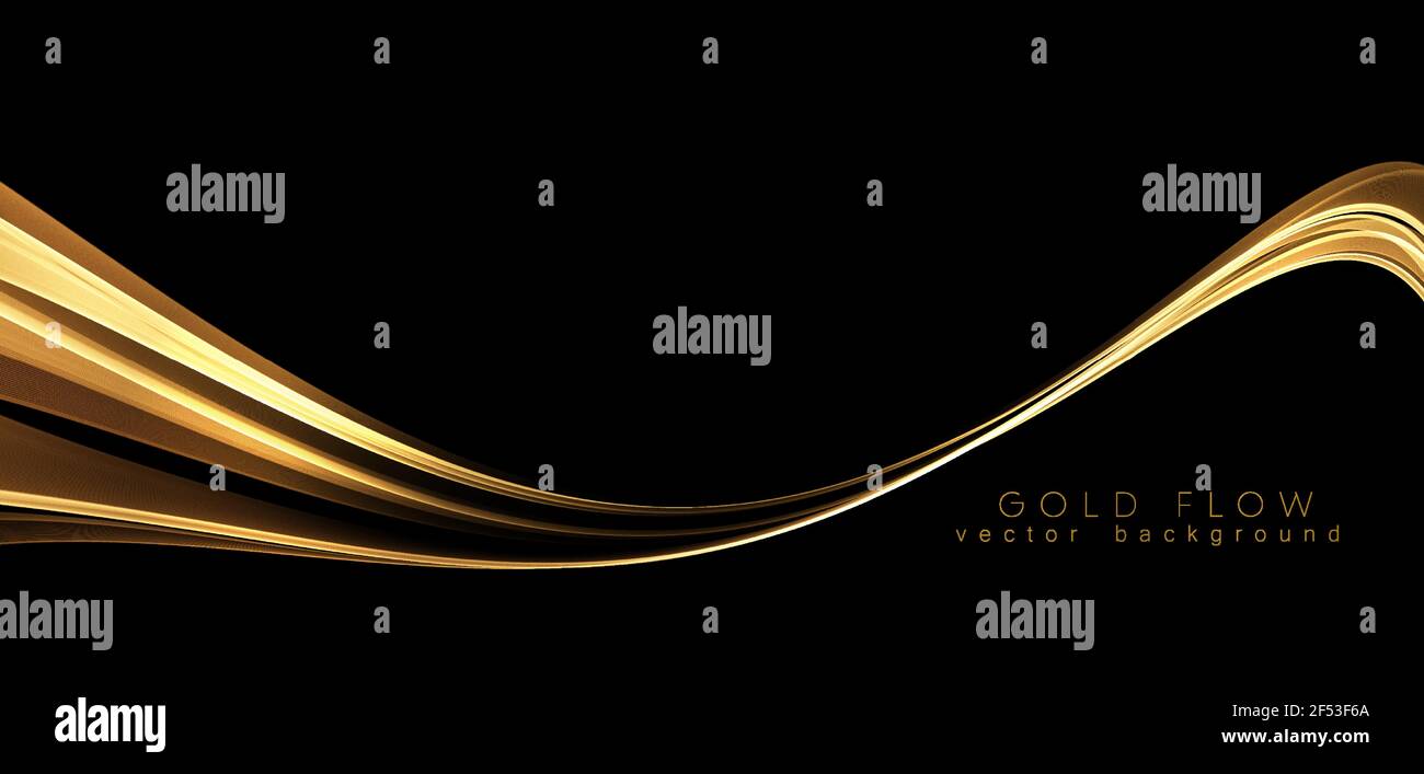 Abstract shiny color gold wave luxury background Stock Vector Image ...
