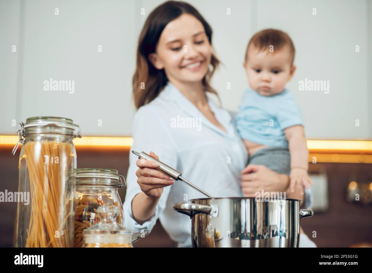 Child pot stove hi-res stock photography and images - Alamy
