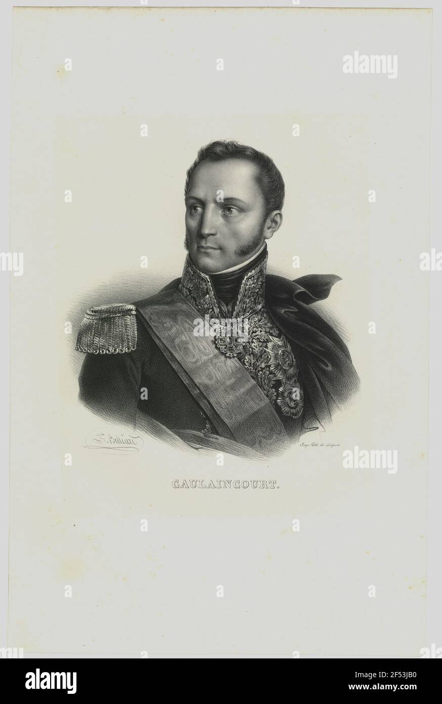 Portrait of Armand Augustin Louis de Caulaincourt Stock Photo Alamy