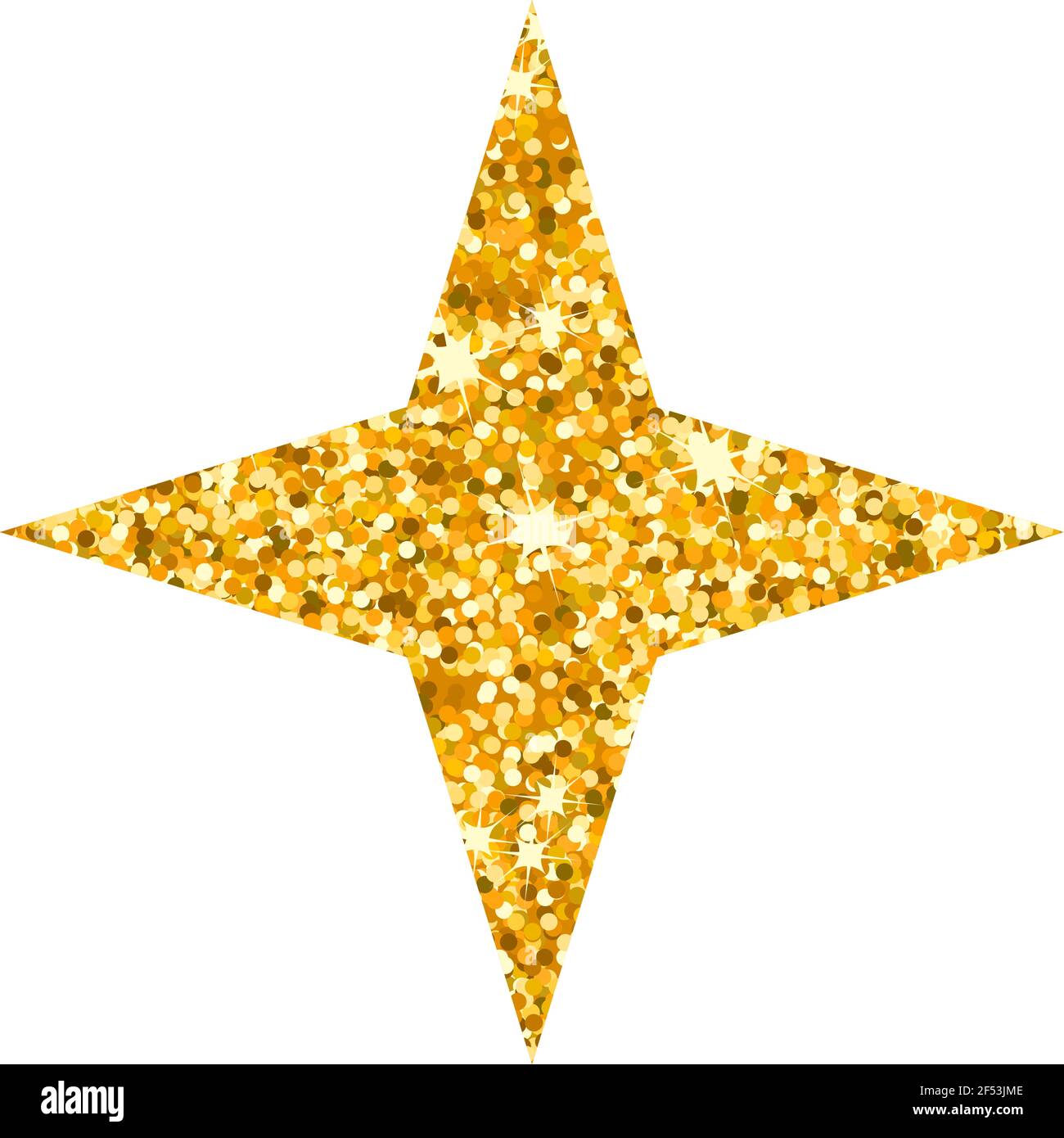 Vector luxury gold star. Rating, award and insignia. Stock Vector
