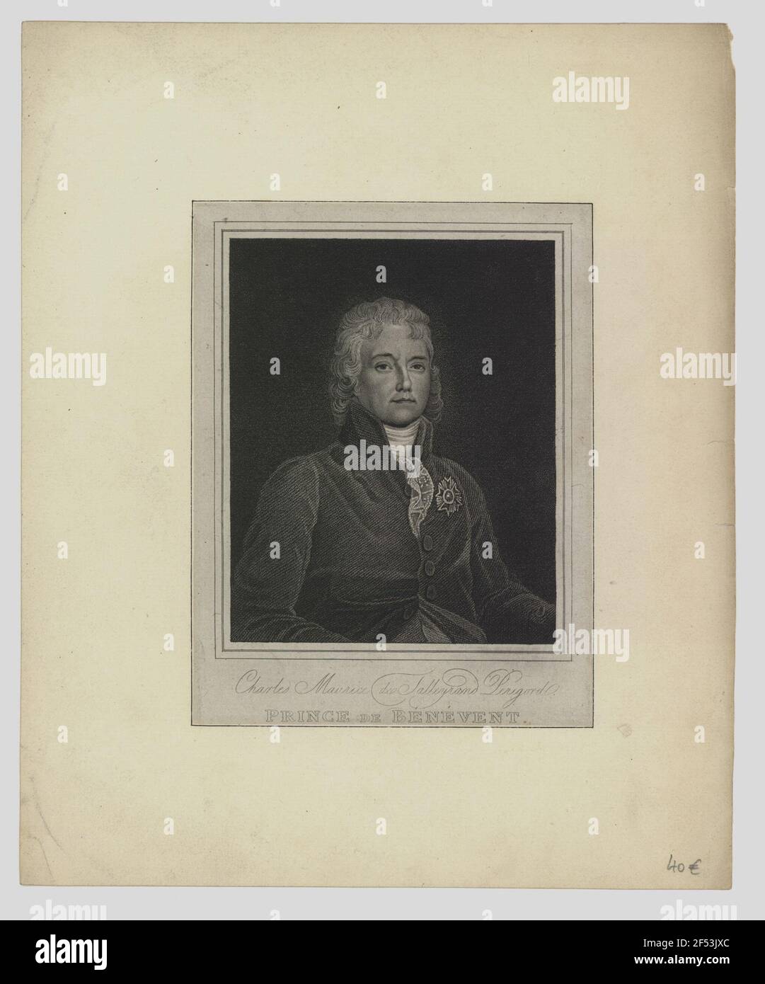 Portrait of Talleyrand Stock Photo - Alamy