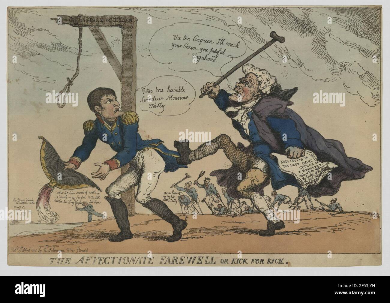 Defeat Napoleon and exile to Elba Stock Photo - Alamy