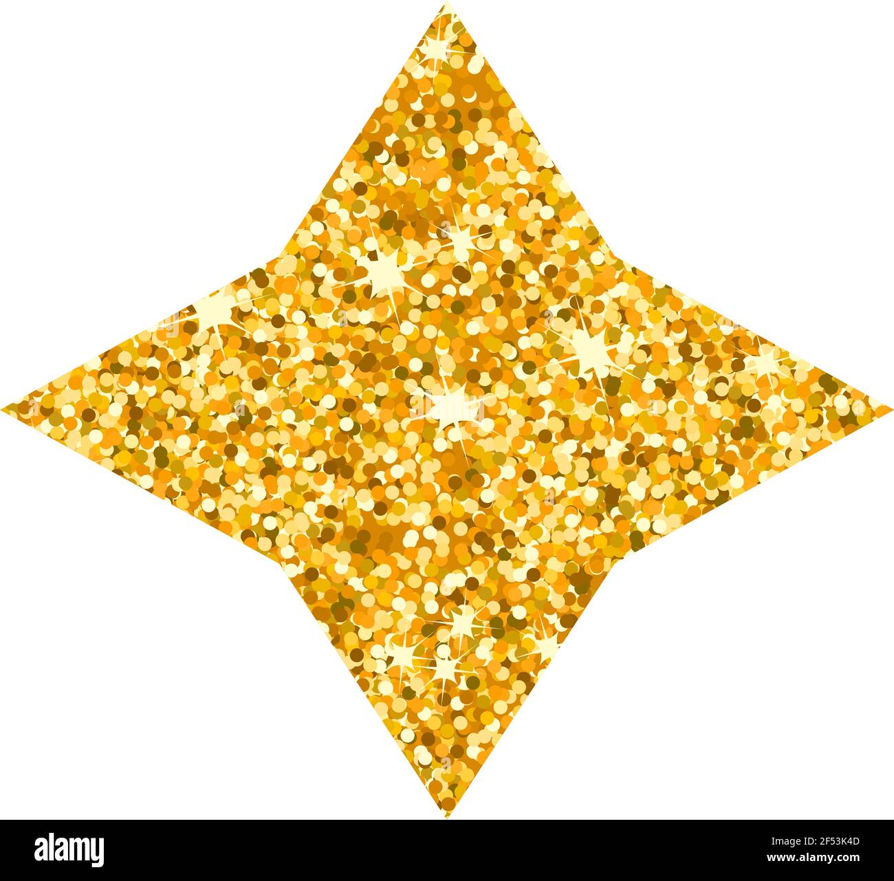 Vector luxury gold star. Rating, award and insignia. Stock Vector