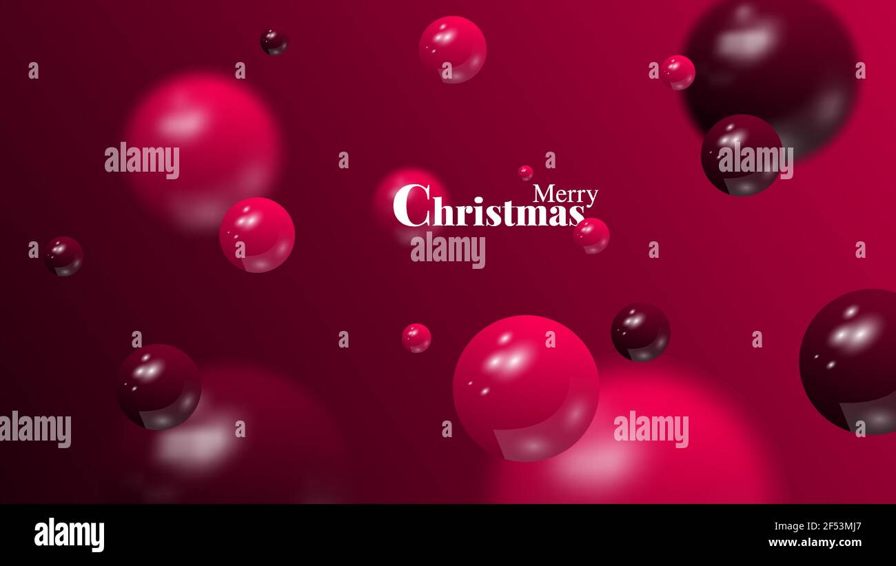 Christmas pink decorations on pink background vector illustration Stock ...