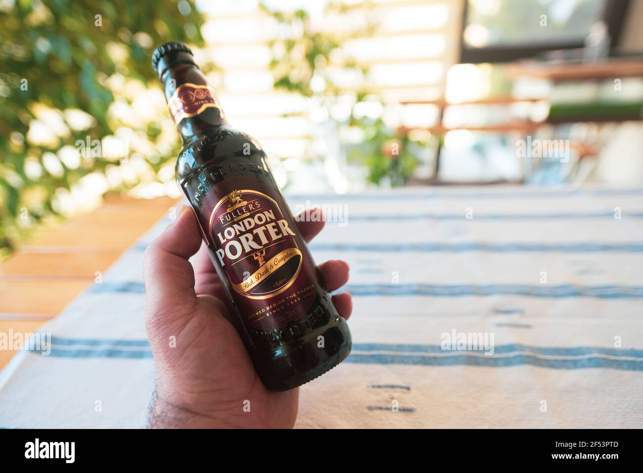 ANKARA, TURKEY - March 23, 2021: Certain beer brands are favoured more than the others and considered to have a definite character. Stock Photo