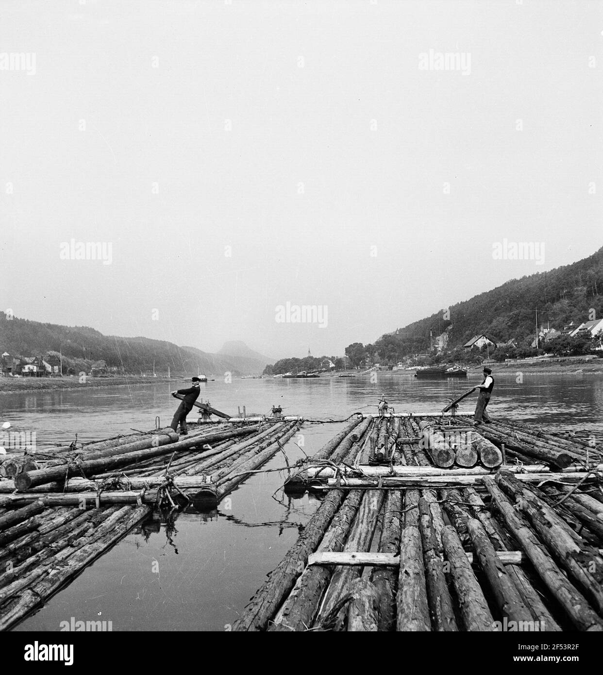 Rafts floating Black and White Stock Photos & Images - Alamy