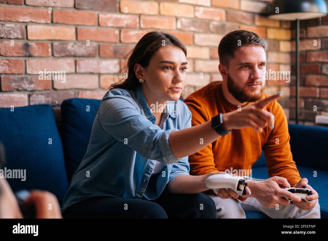 Boring Date. Excited Black Guy Playing Video Games and Ignoring Girlfriend  Next To Him Stock Image - Image of enjoy, conflict: 188745699