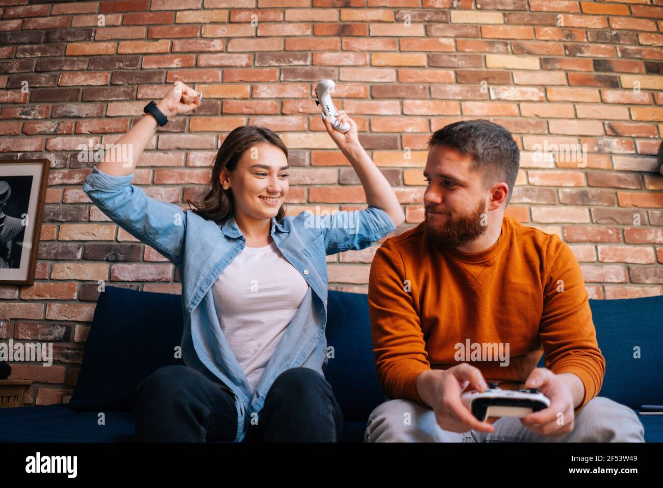 Frustrated Couple Losing Video Games on Console with Joystick Stock Photo -  Image of boyfriend, people: 244051552