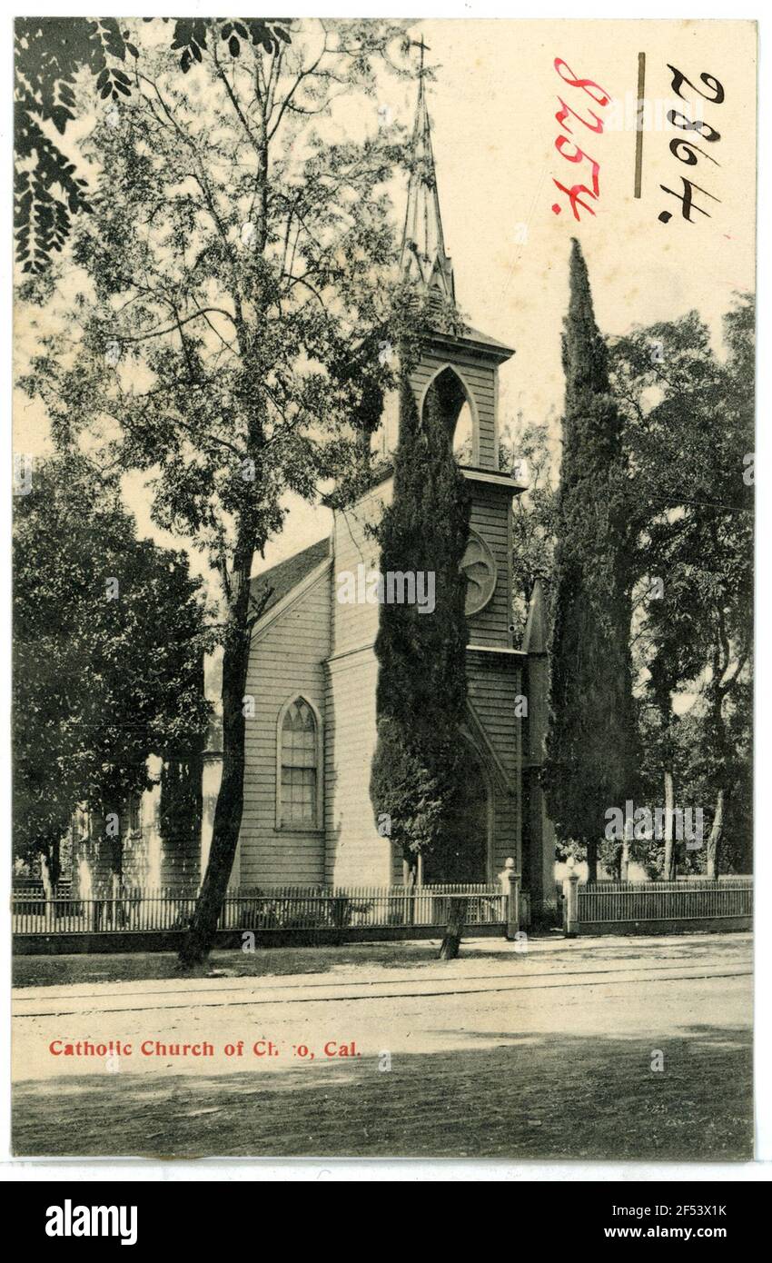 Catholic Church of Chico Chico. Catholic Church, Chico, Ca Stock Photo