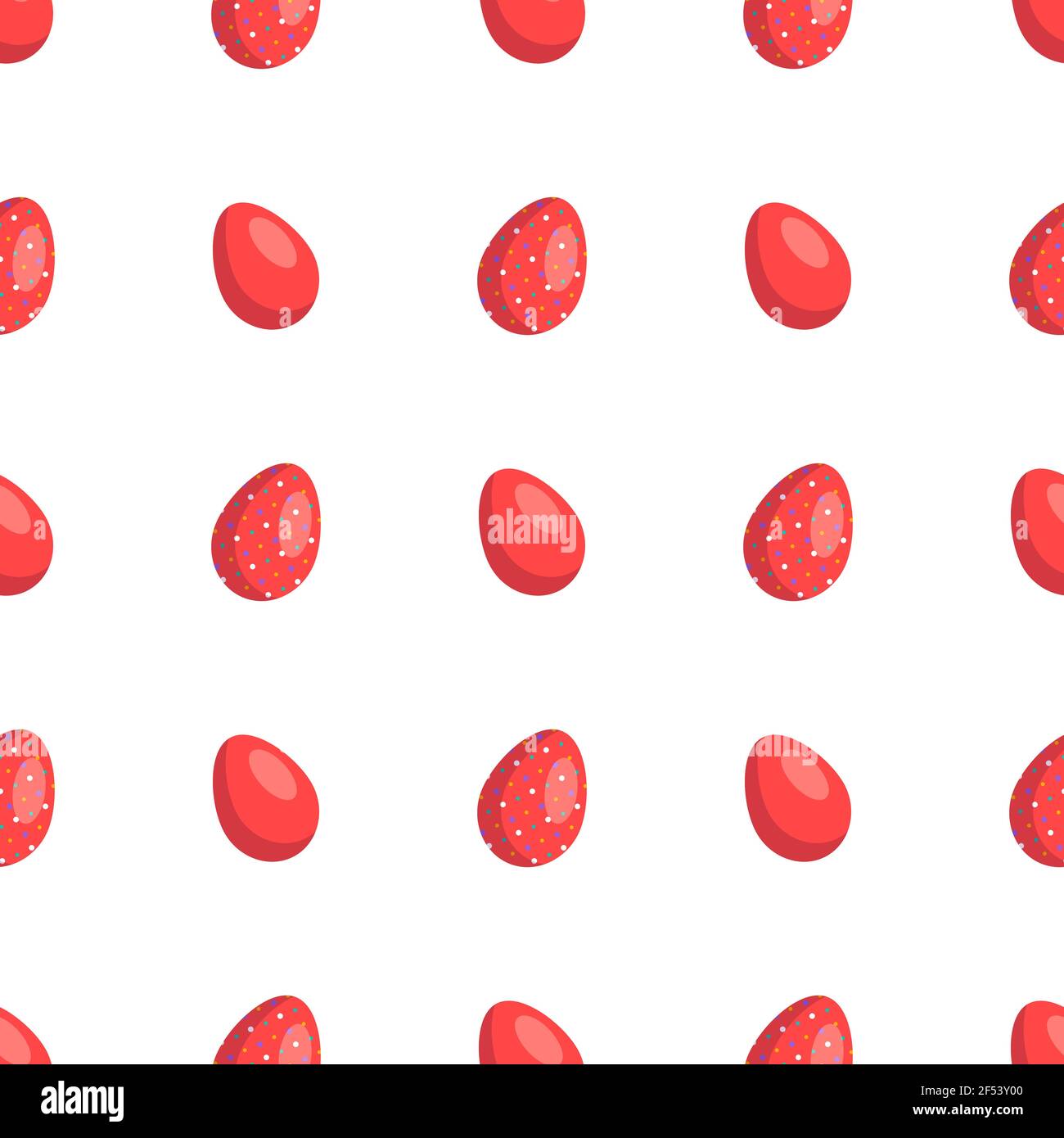Happy Easter seamless pattern with eggs Stock Vector