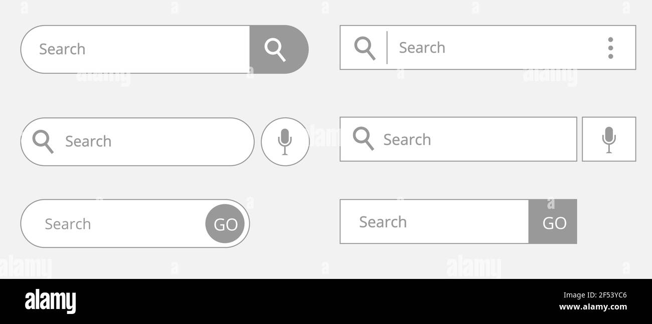 Search bar web browser Black and White Stock Photos & Images - Alamy