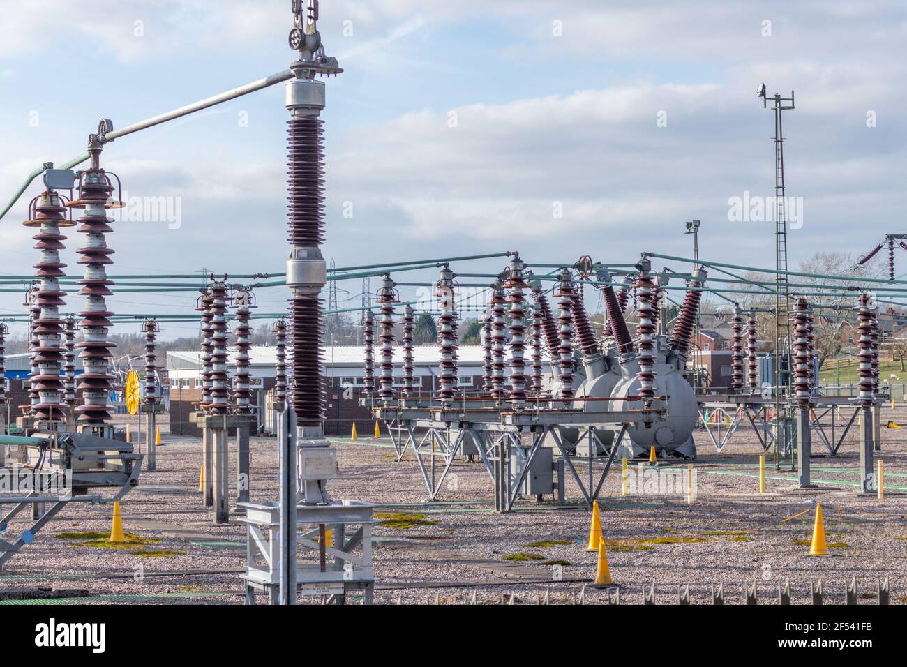National Grid Electricity Substation Bredbury Stockport UK Stock 