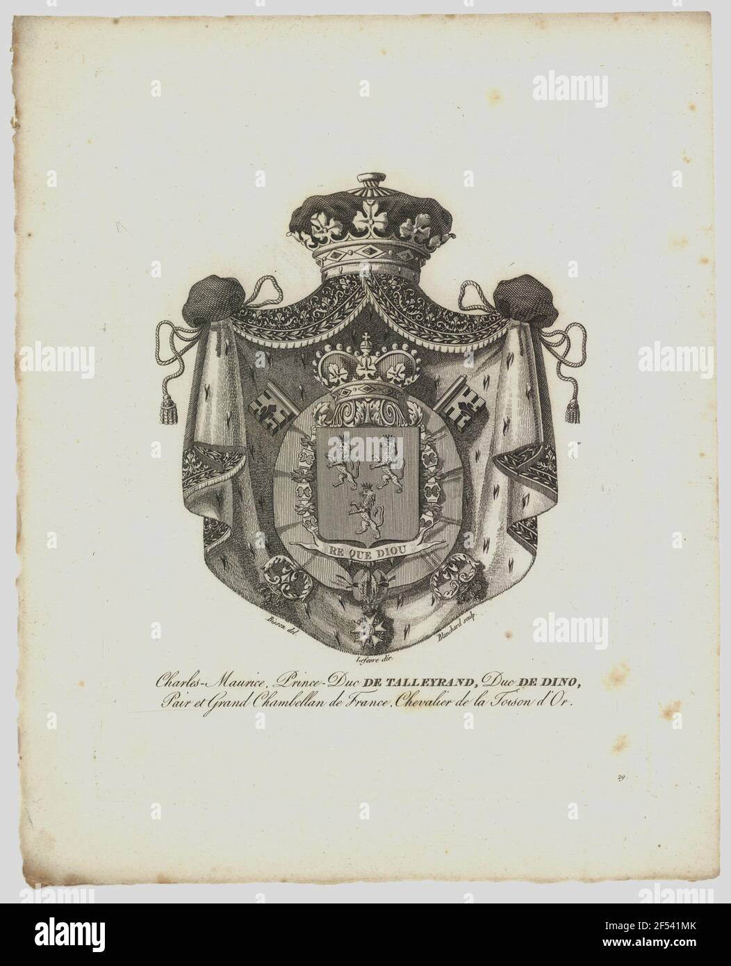 Coat of arms Talleyrands Stock Photo - Alamy