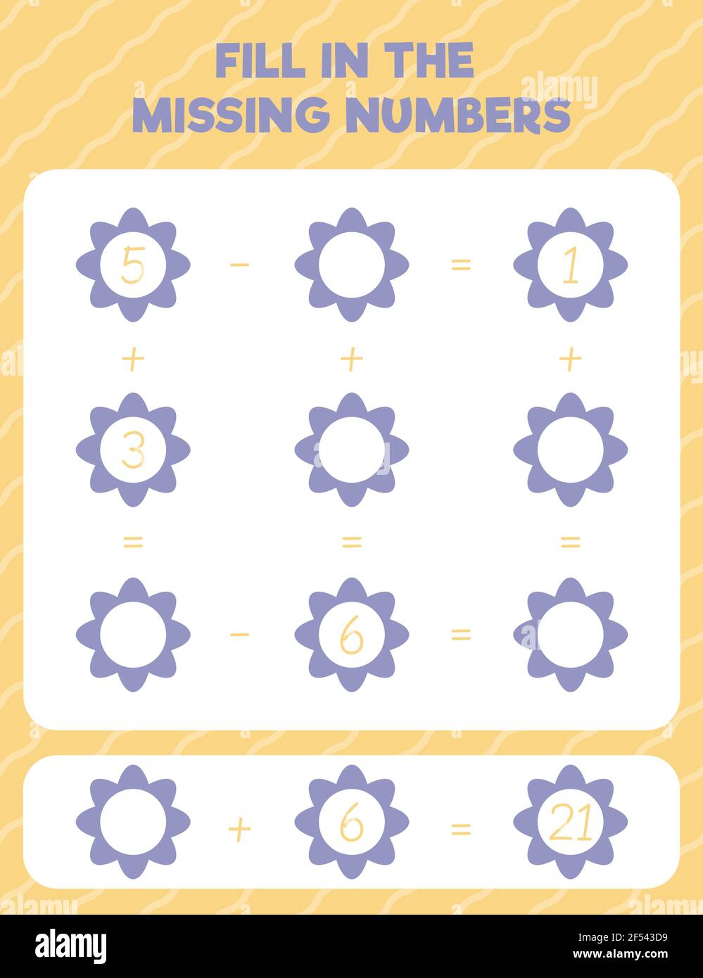 Fill in the missing numbers. Printable maths worksheet practice page ...