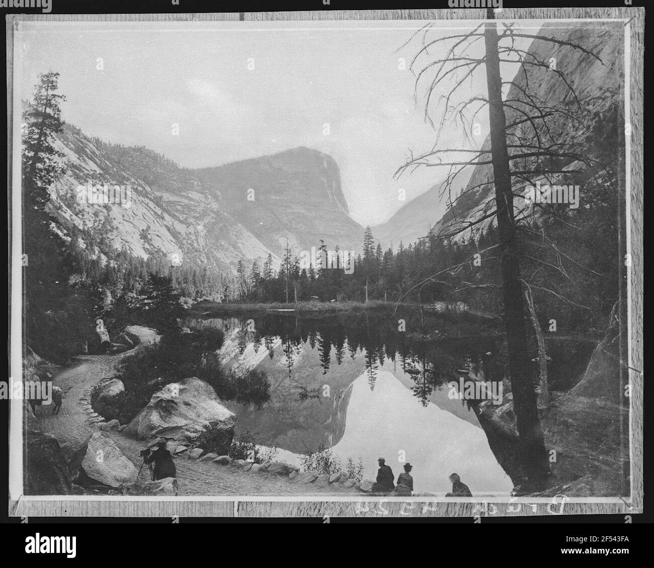 Mirror lake, yosemite national park Black and White Stock Photos ...