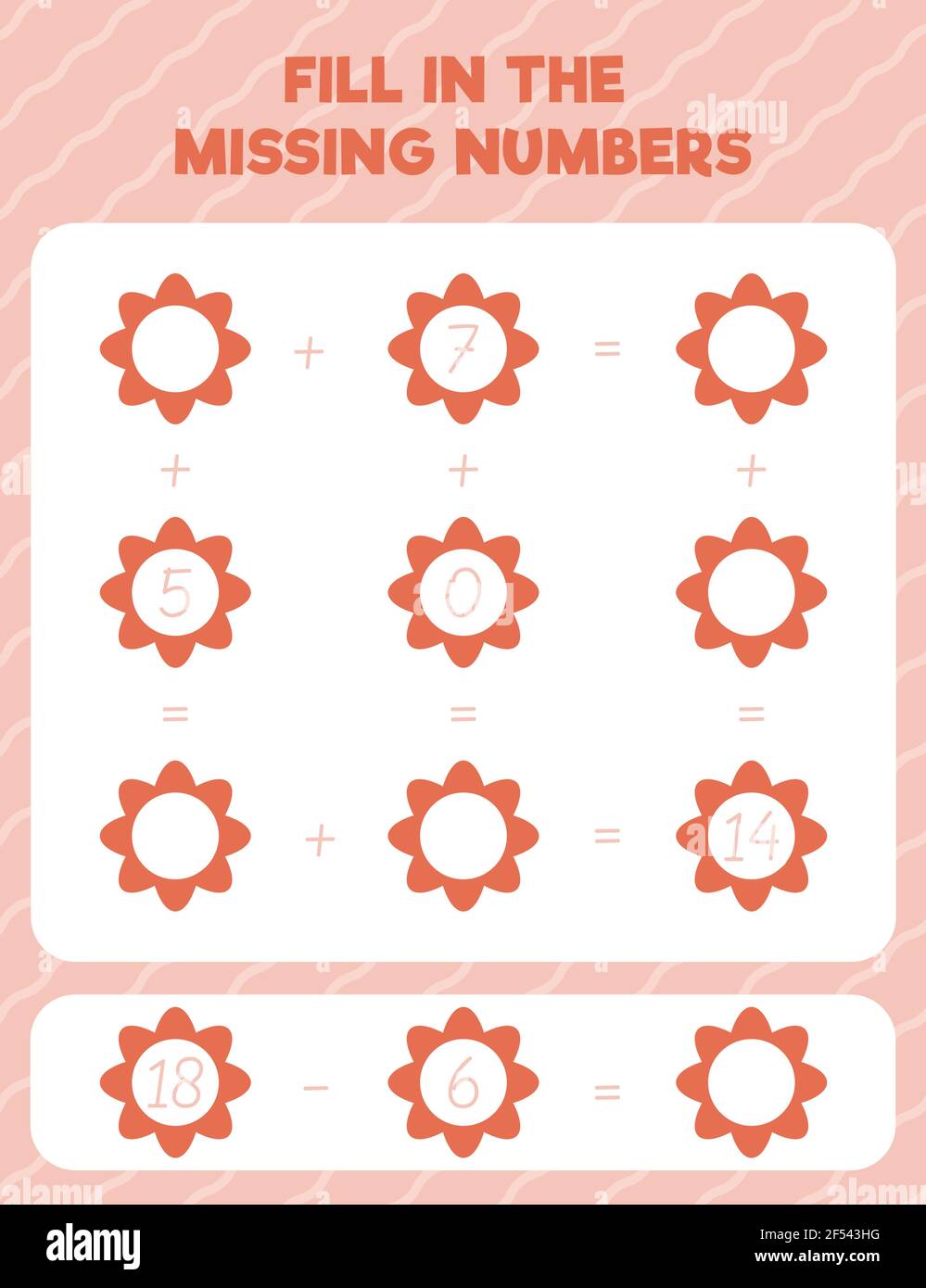 Fill in the missing numbers. Printable maths worksheet practice page ...
