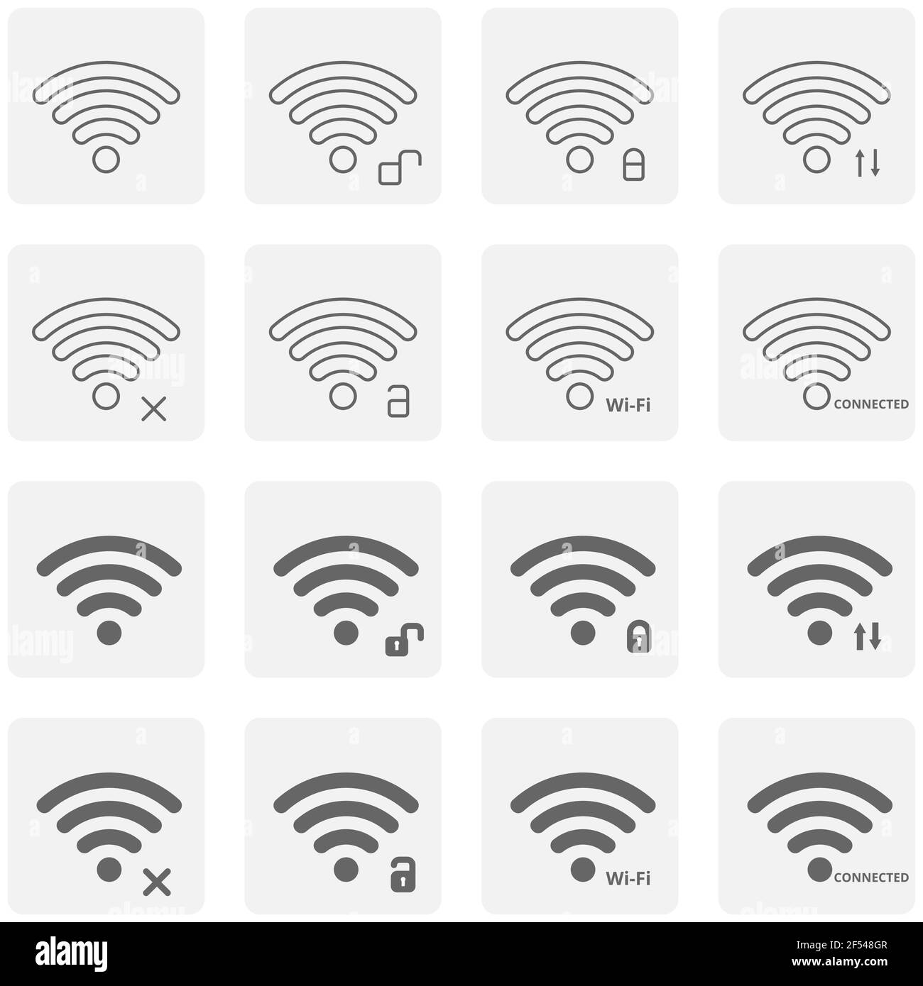 Wifi icon vector illustrator. 640x640 pixels with status connection ...