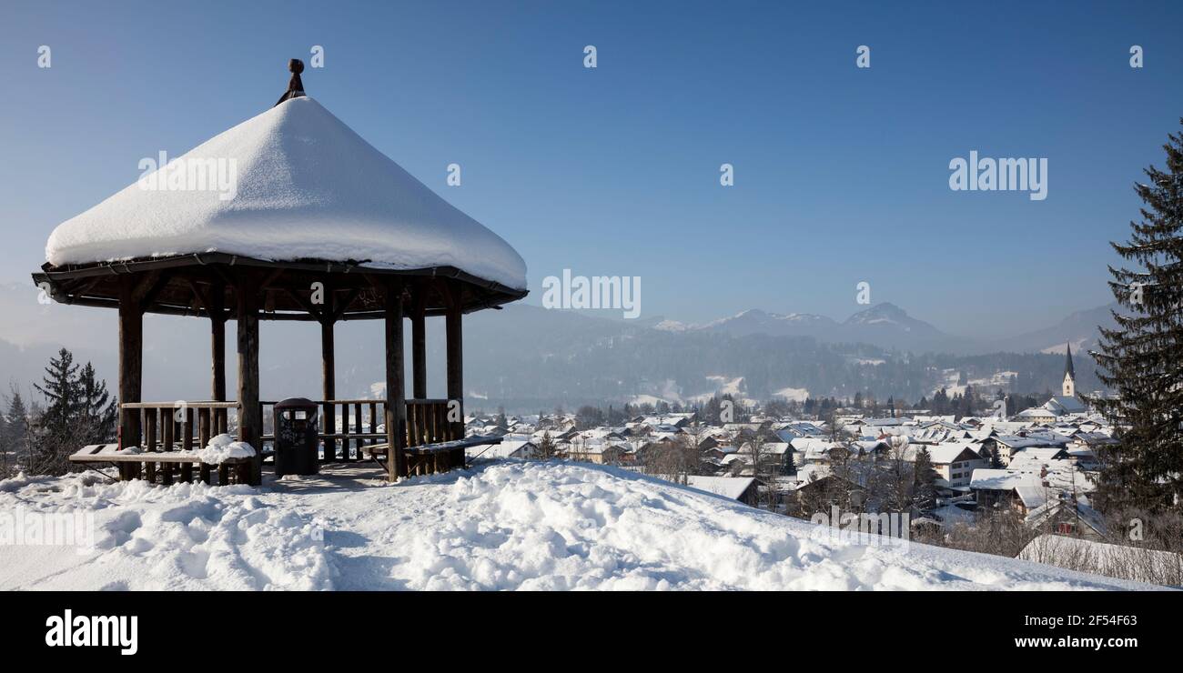 geography / travel, Germany, Bavaria, Allgaeu, Oberstdorf, townscape, refuge, Additional-Rights-Clearance-Info-Not-Available Stock Photo