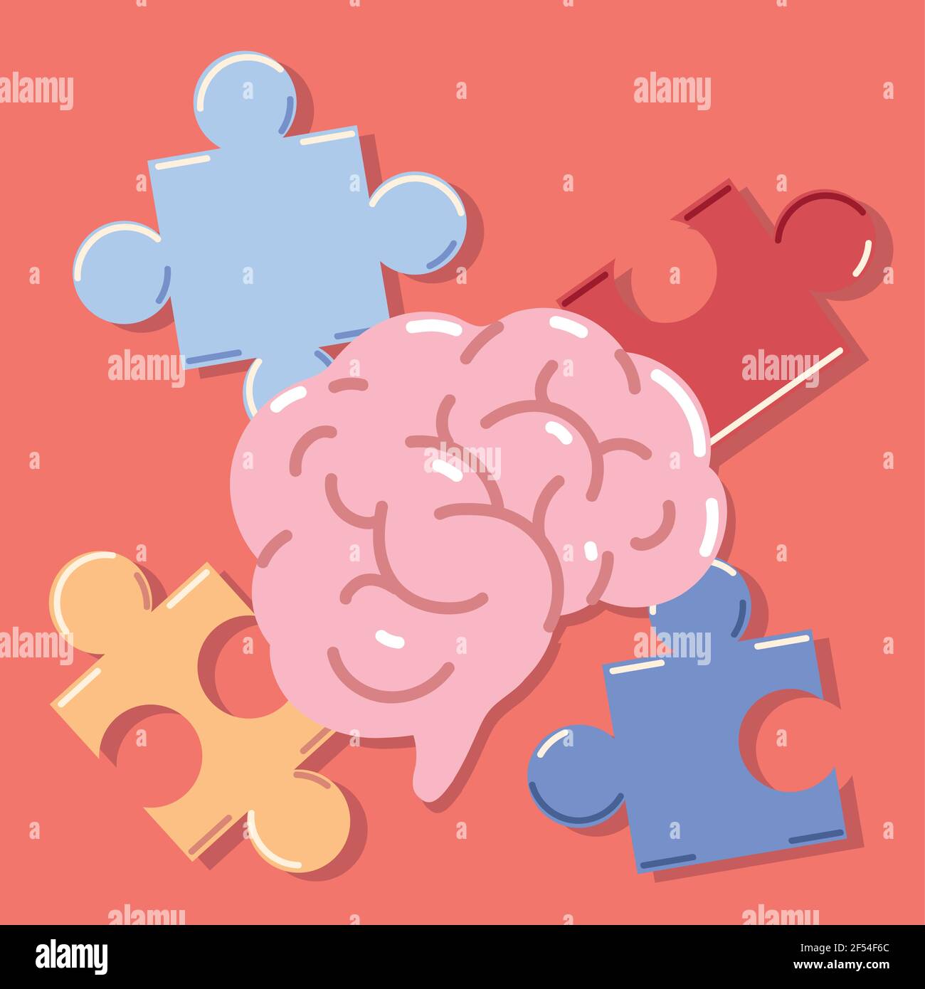 alzheimer brain puzzles Stock Vector Image & Art - Alamy